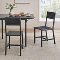 VASAGLE Dining Chair Set of 2, Rustic Wood Chairs by VASAGLEbySONGMICSHOME