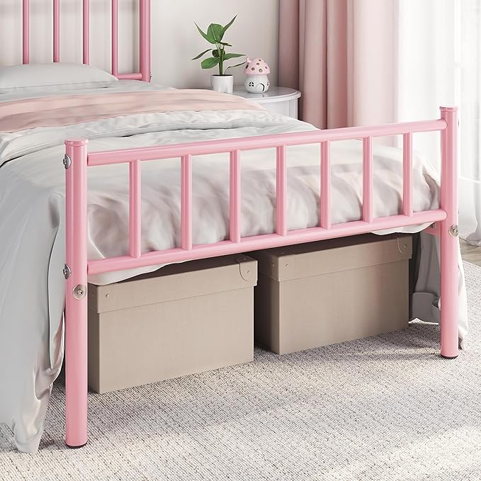 Yaheetech Twin Size Bed Frame Metal Platform Bed Frame Mattress Foundation - Image 4