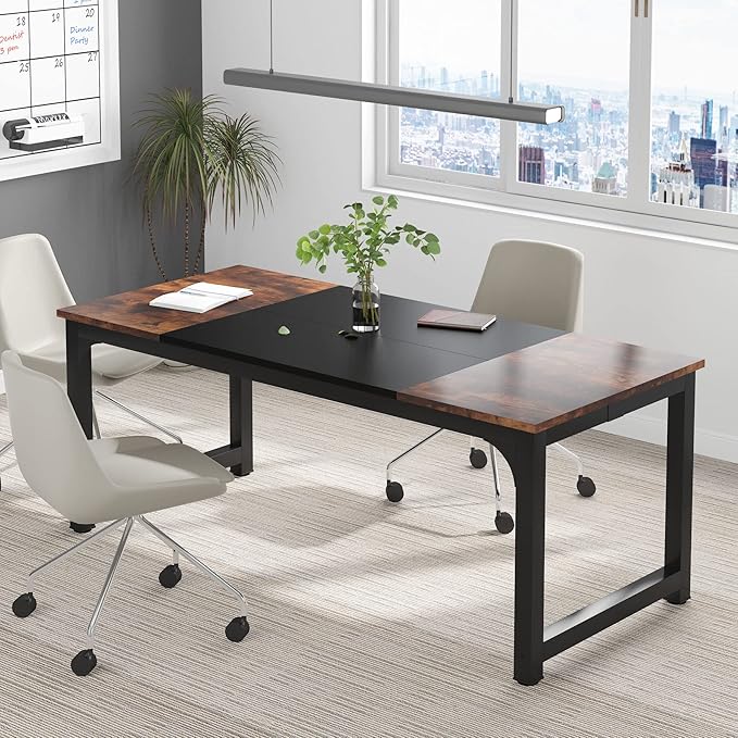 Tribesigns Modern Computer Desk, 70.8 x 31.5 inch Large Office Desk Computer - Image 2