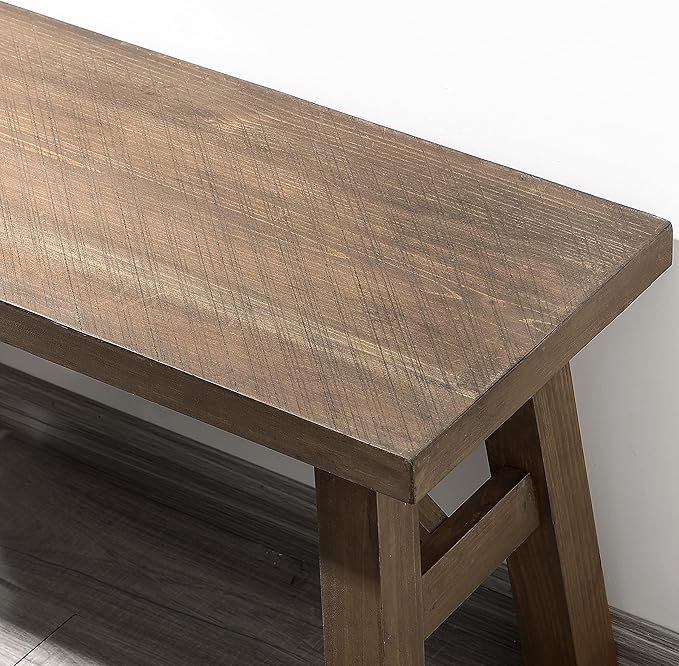 Sawmill Wood Bench, Rustic Entry Way Benches Seat, Solid Wood, Handcraft Finshed - Image 7