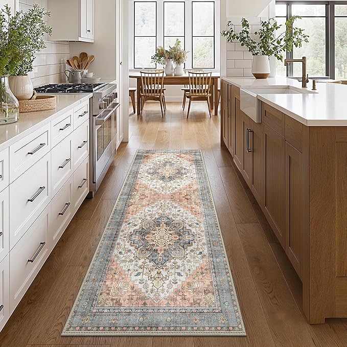 GENIMO 2x5 Runner Rugs for Hallway, Machine Washable Non Slip Vintage Rugs - Image 2