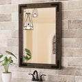 TETOTE 18 x 26 Black Wooden Mirror by TETOTE