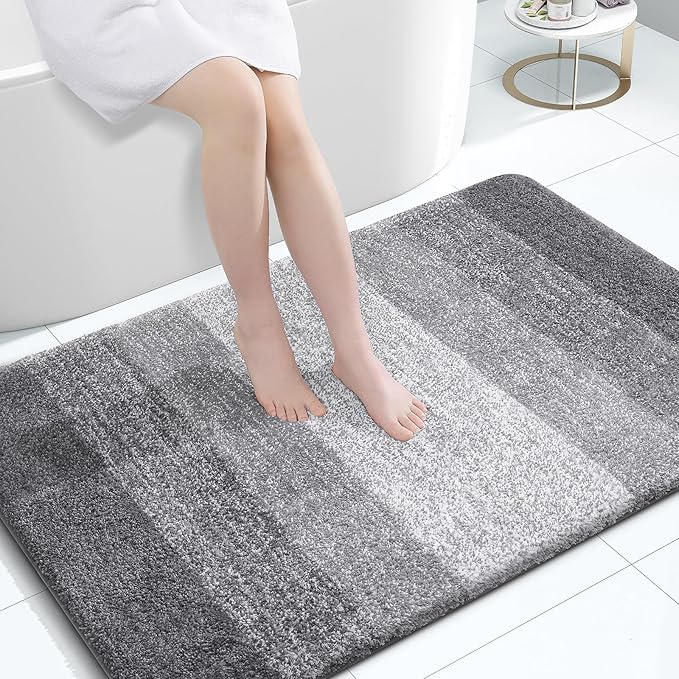 OLANLY Bathroom Rugs Mat 44x32, Extra Soft Absorbent Microfiber Bath Rugs by OLANLY