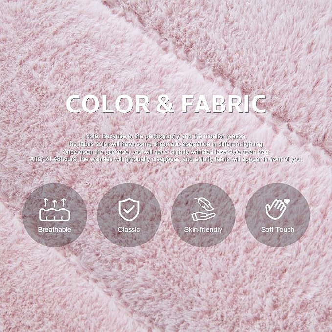 Bean Bag Chairs for Adults Giant Bean Bag Chair Memory Foam BeanBag Chair Big - Image 4