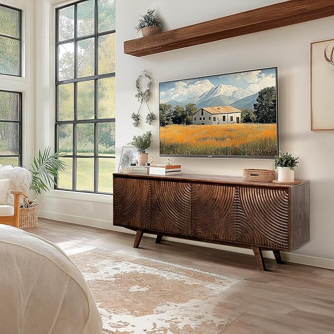 Acacia Harmony TV Stand for TVs up to 75+ Inch Entertainment Center - Image 3