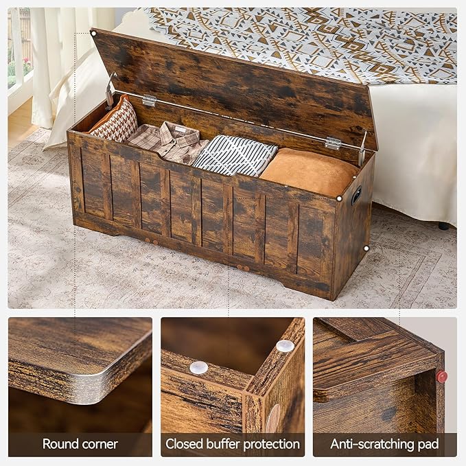 47.2"Storage chest extra large, storage trunk - Image 6