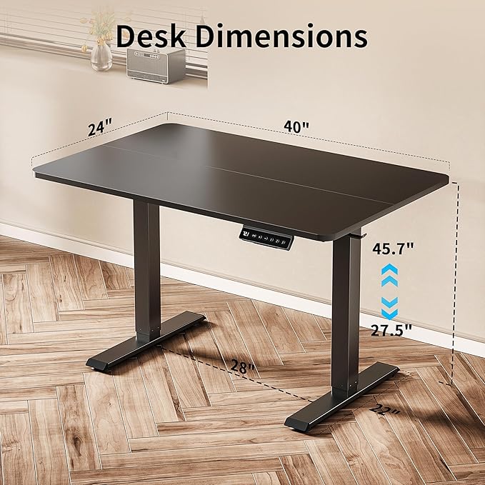 BIZUM 40x24 Inch Electric Standing Desk - Image 3
