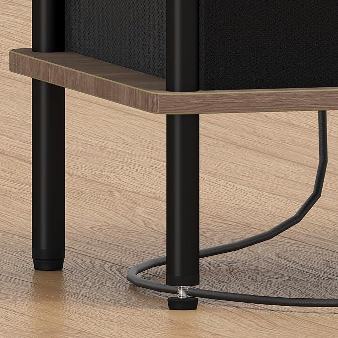 Small Side Table with Charging Station, Slim Nightstand with Outlet, Sofa - Image 8
