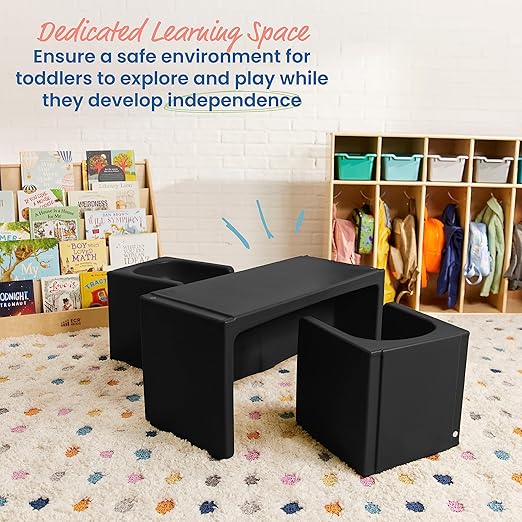 ECR4Kids Tri-Me Table and Cube Chair Set - Image 3