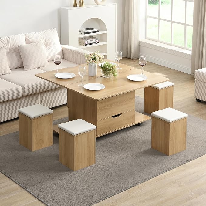 Merax Multi-Functional Lift-Top Coffee Table - Image 3