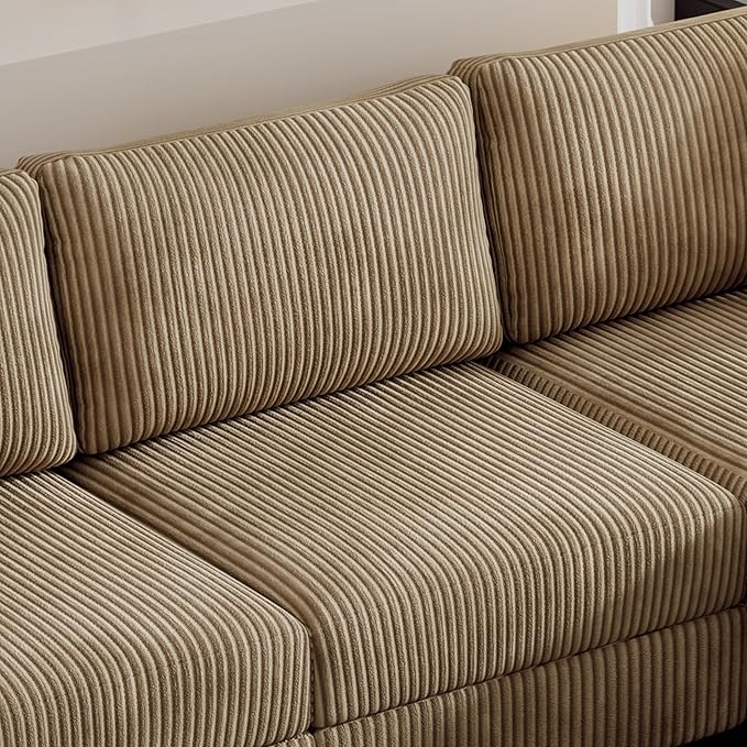 99" Symmetrical U Shaped Reversible Modular Sectional Sofa, Convertible Sofa - Image 7