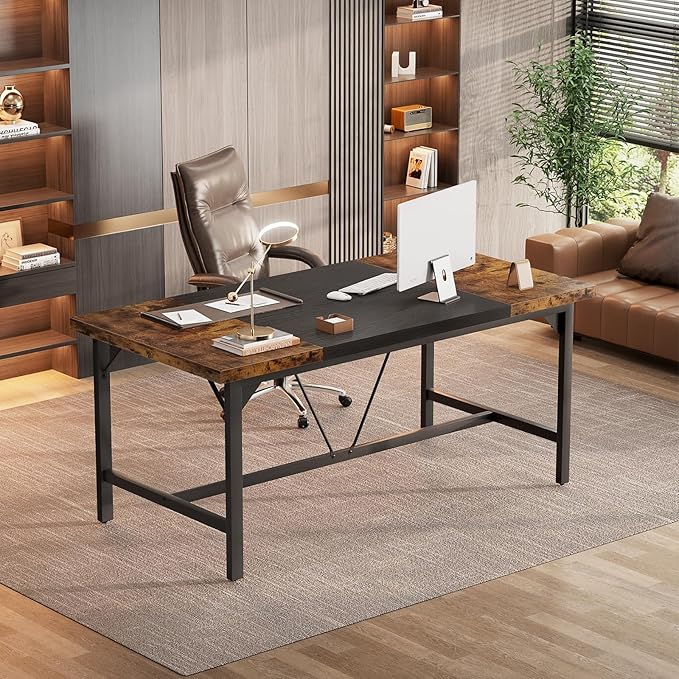 Unikito Large Computer Desk, 63 x 31.5 Inch Long Office Desks, Premium Sturdy 2 - Image 6