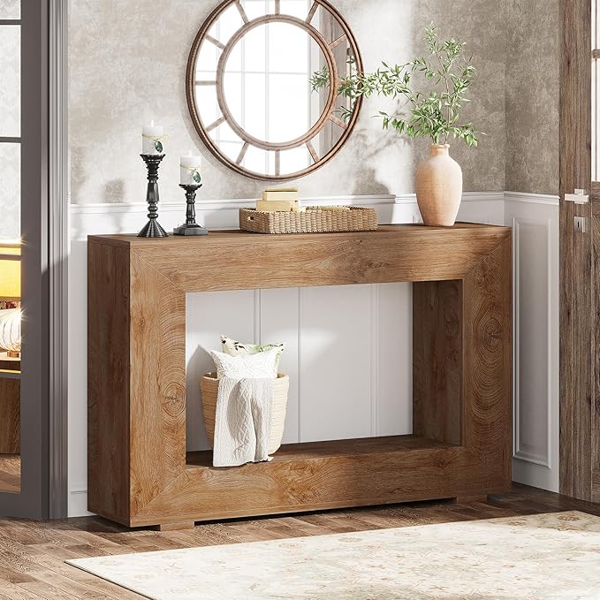 Tribesigns Farmhouse Console Table, 47 Inches Entryway Console Table by Tribesigns