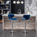 Roundhill Furniture Masaccio Velvet Upholstered Adjustable Swivel Barstool by RoundhillFurniture