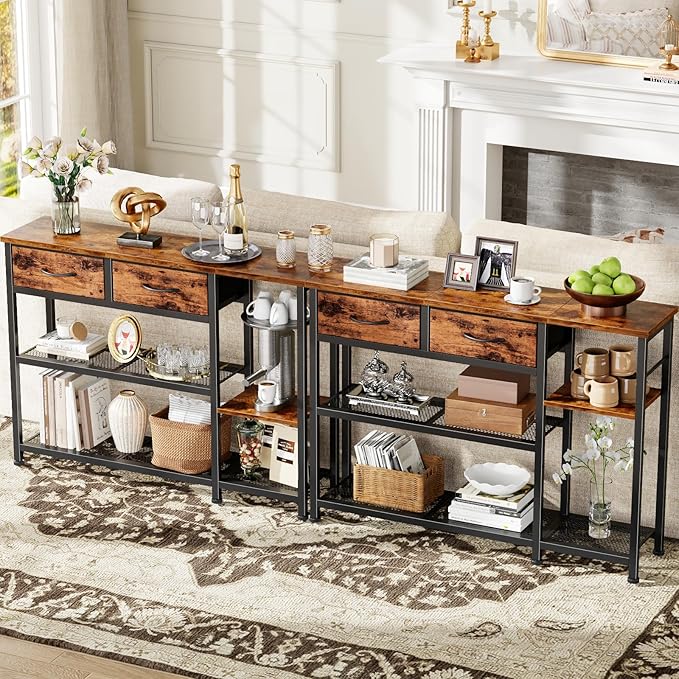 Furnulem Entryway Table 44'' Sofa Console Table - Image 8
