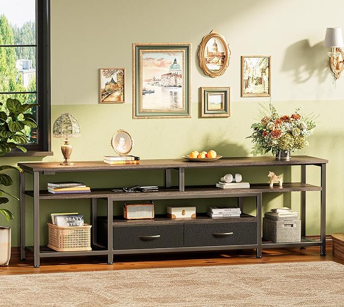 Huuger TV Stand for 65 70 Inch TV, Entertainment Center - Image 7