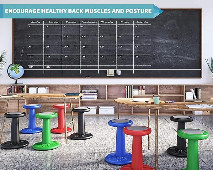 ActiveChairs Kids Wobble Chair, Flexible Elementary Classroom Seating, Improves - Image 2
