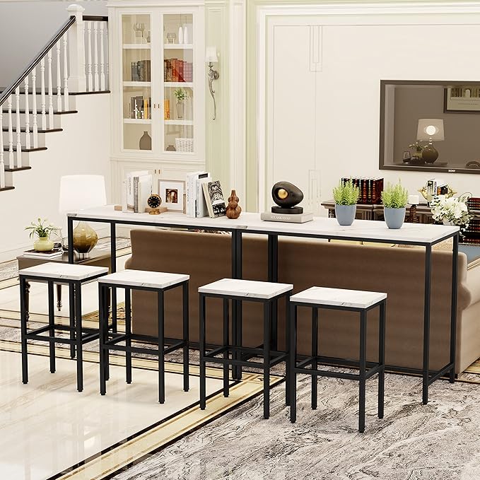 Aklaus Bar Table Set, Counter Height Bar Table - Image 5
