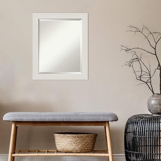 Amanti Art White Bathroom Mirror - Image 5