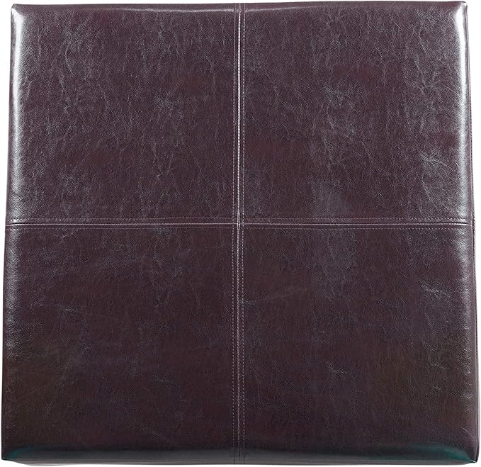 Homepop Home Decor |K2380-E155 | Luxury Large Faux Leather Square Storage - Image 18