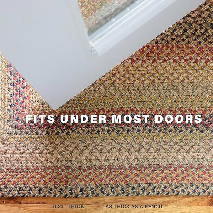 Kingston Jute Braided Rug 2x3' Multicolor – Braided Indoor Entryway Rug - Image 4
