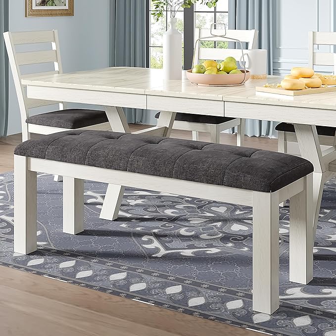 6-Piece Solid Wood Dining Table Set - Image 7