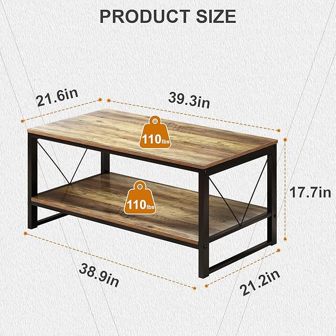 Rectangle Coffee Table Tea Table - Image 2