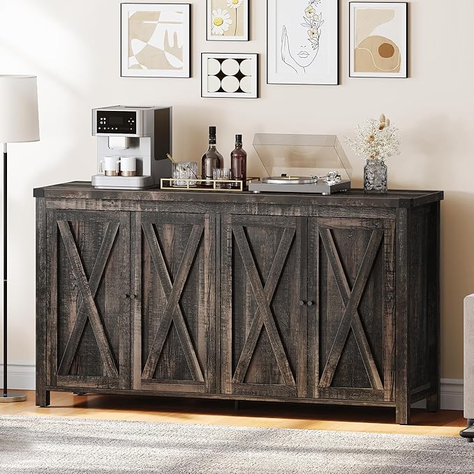 YITAHOME Farmhouse Sideboard Buffet Cabinet by YITAHOME