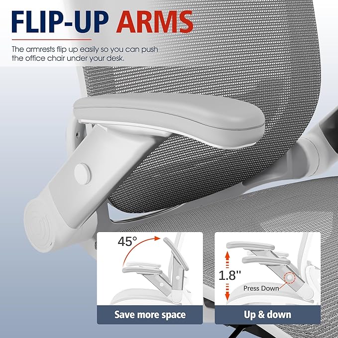 GABRYLLY Ergonomic Office Chair, High Back Home Desk Chair - Image 4