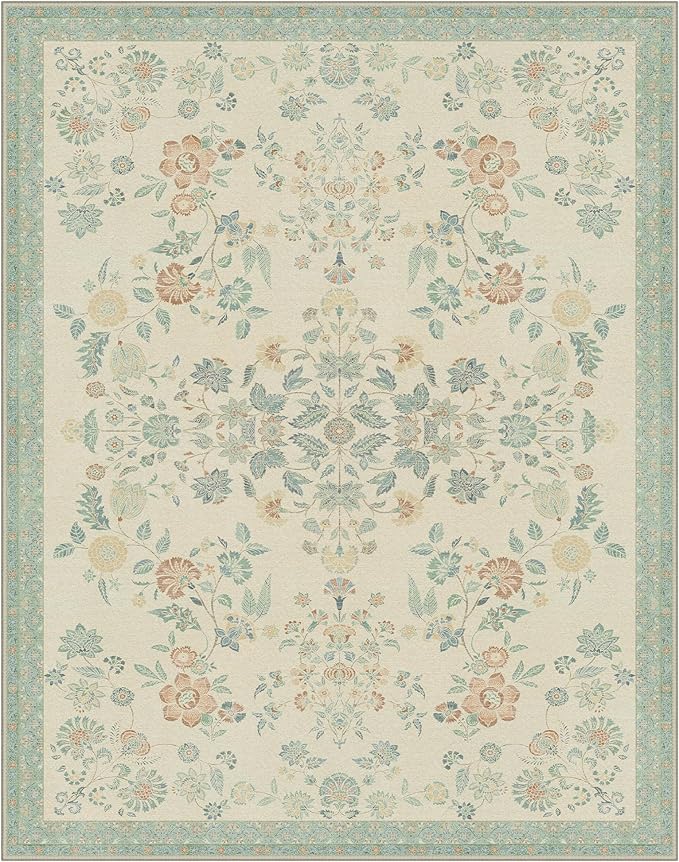 GENIMO 8x10 Area Rugs for Living Room, Machine Washable Non Slip Vintage Rugs - Image 9