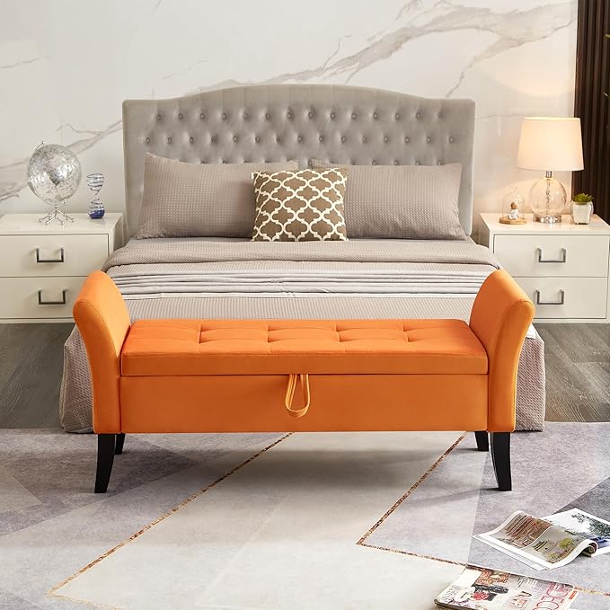 Furniliving 51 Inch Storage Bench - Image 3