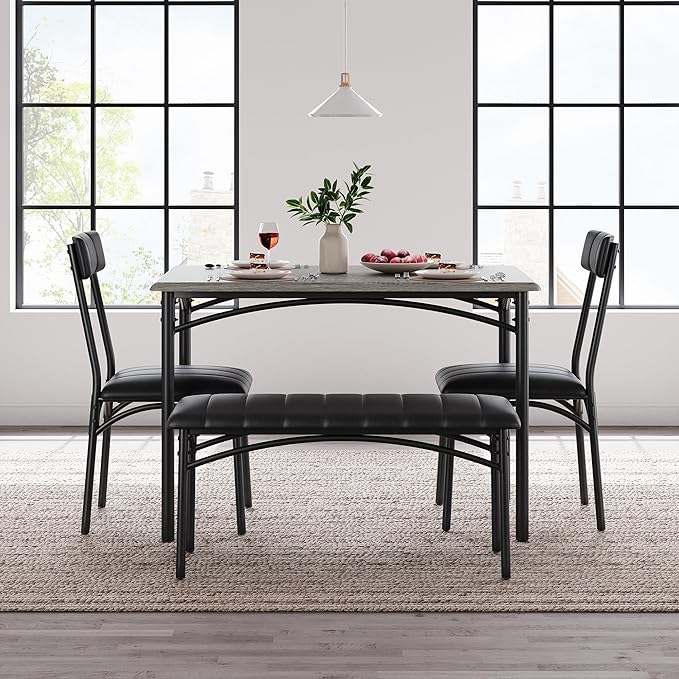 Garvee Dining Table Set for 4, Kitchen Table - Image 2