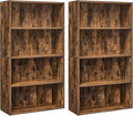 VASAGLE Set of 2 Bookshelves, 23.6 Inches Wide, 4-Tier Open Bookcases by VASAGLEbySONGMICSHOME