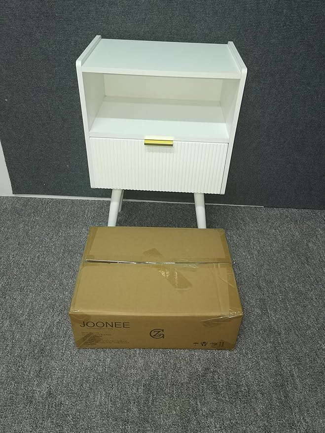 White Nightstand, Modern Bedside Table - Image 7