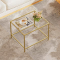 Glass Coffee Table, Modern Rectangular Coffee Table by Homleke