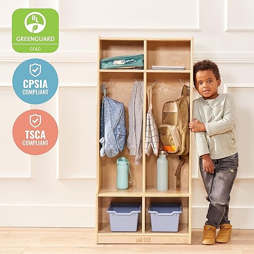ECR4Kids 2-Section Coat Locker - Image 5