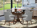 East West Furniture ANDA5-AWA-27 5 Piece Kitchen Table & Chairs Set Includes a by EastWestFurniture