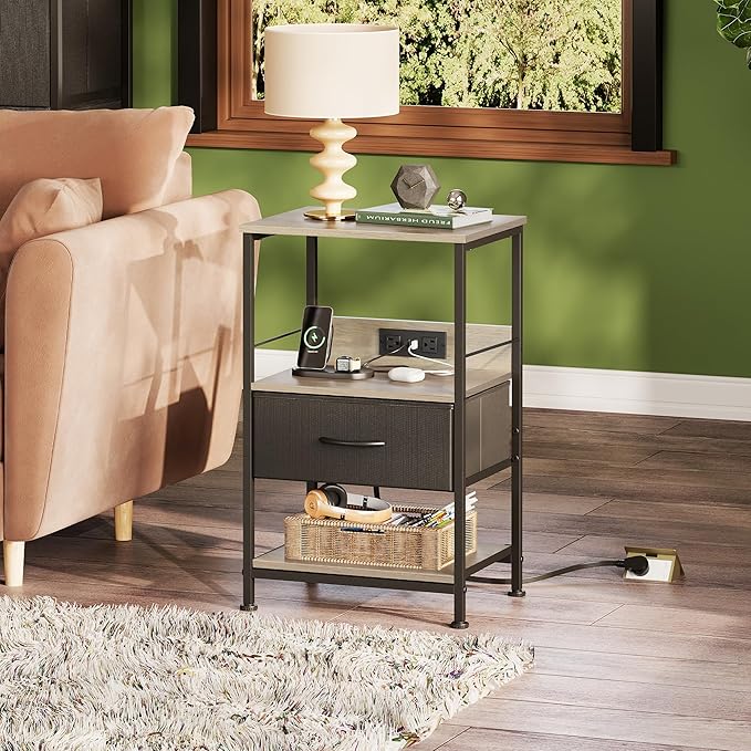 WLIVE LED Nightstand, Night Stand - Image 8