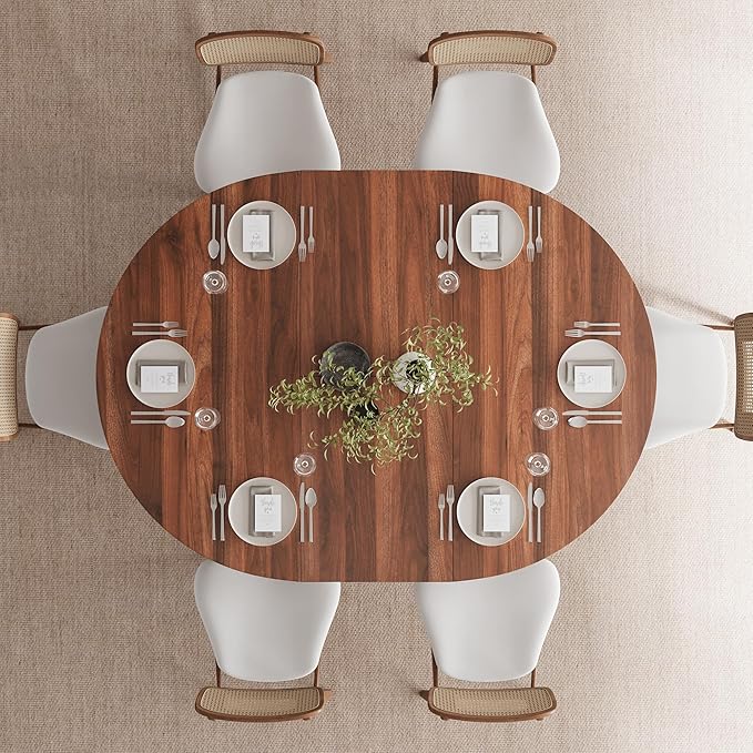 Feonase 59" Round Extendable Dining Room Table - Image 7