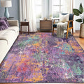 Washable Area Rugs 5'x7' Non-Slip Modern Abstract Soft by RELEANY