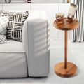 Pedestal Side Table, Acacia Drink Table by NAGAWOOD