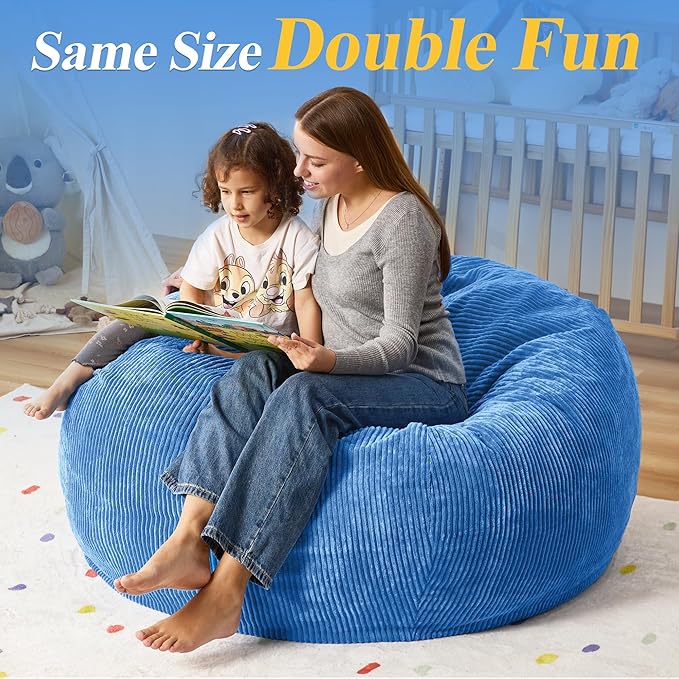 3.5FT Bean Bag Chairs Teardrop Bean Bag Chair - Image 6