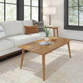 Plank+Beam 48 Inch Mid Century Modern Coffee Table, Wood Coffee Tables by PlankBeam