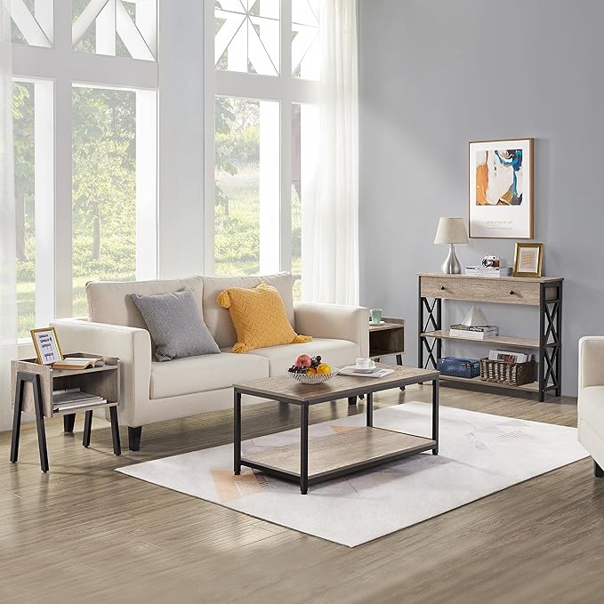 Yaheetech 39.5" 2-Tier Coffee Table - Image 9