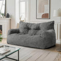 Pamapic Bean Bag Chair, 2 Seat Loveseat Sofa, Ultra Soft Dutch Velvet, Fluffy by Pamapic
