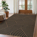 Lahome Modern Geometric Outdoor Easy Jute Rug, 5x7 Patio Living Room Rug Large by Lahome