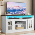 YITAHOME LED Farmhouse TV Stand by YITAHOME