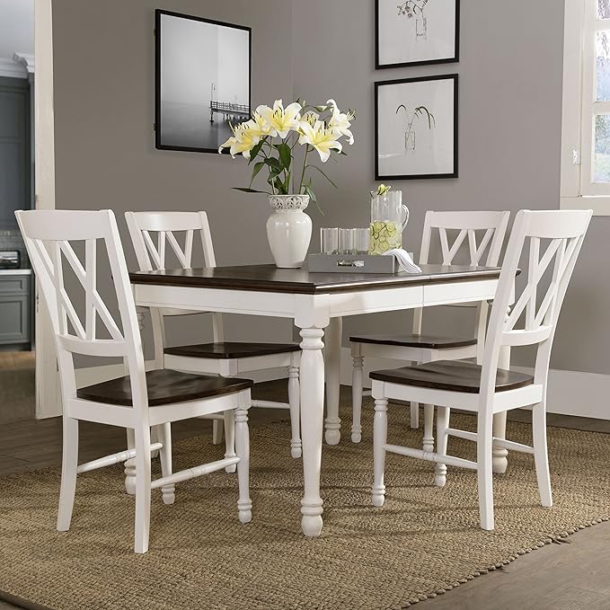 Crosley Furniture Shelby 5-Piece Traditional Dining Table Set - Image 4