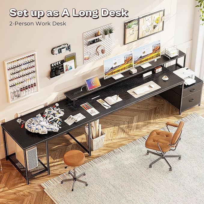 PRAISUN 66 Inch L Shaped Computer Desk - Image 7
