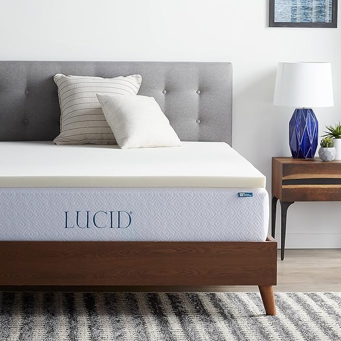 LUCID 2 Inch Traditional Foam Mattress Topper by Lucid